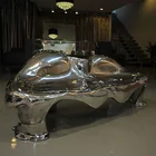 Modern art style design sofa stainless steel furniture sets sofa for home deco