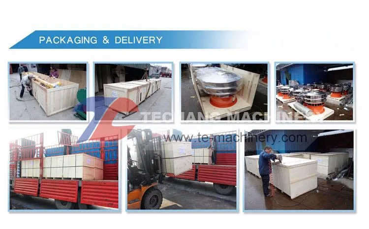 Stainless steel rotary vibrating screen/ circular vibrating sieve