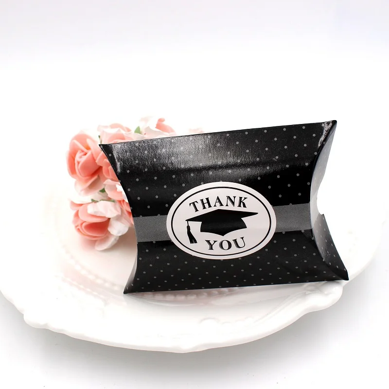 Black Creative Graduation Cap Candy Box Promotion Ceremony Party Decoration Supplies Packing Gift Boxes Birthday Party Baptism (2)