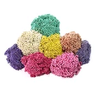 2019 lovely decoration high quality colorful rice preserved flower for lady