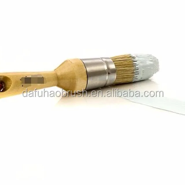 Large Brushes with Natural Bristles,Chalk Paint Wax Brush