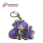 Wholesale make your own acrylic key chain custom transparent anime printed acrylic keychain