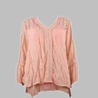 2019 summer and autumn long sleeve shirt cotton casual ladies blouse