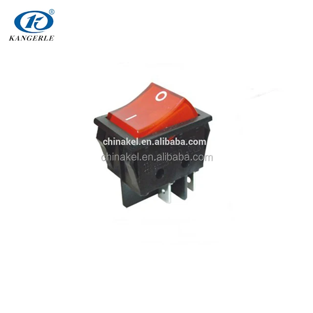 China Wholesale High Quality mini 4/6 pins red cap rocker switch/on-off switch with led
