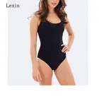 One Piece Swimsuit V Swimwear Women 2018 Bikini Solid Color Beachwear Padded Bathing Suit Sexy Ladies New Swimwear