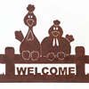 2018 New Corten Steel Micro Landscape Animal Welcome Sign