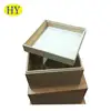 Custom Japanese kiri wood box with lift up lid
