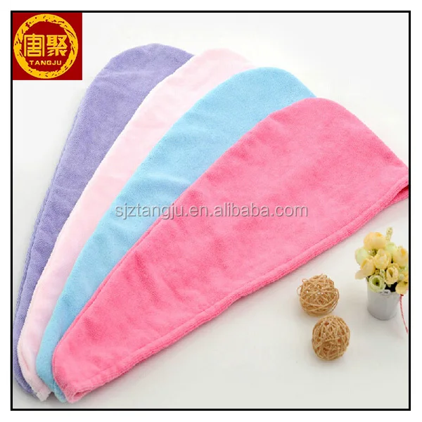 microfiber hair turban wrap towel 216-1