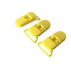 plastic pacifier clip Ivoduff Stock 20mm pacifier clip With Teeth, Plastic clip for baby