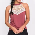 Sleeveless blouse Lady Top women's top blouse