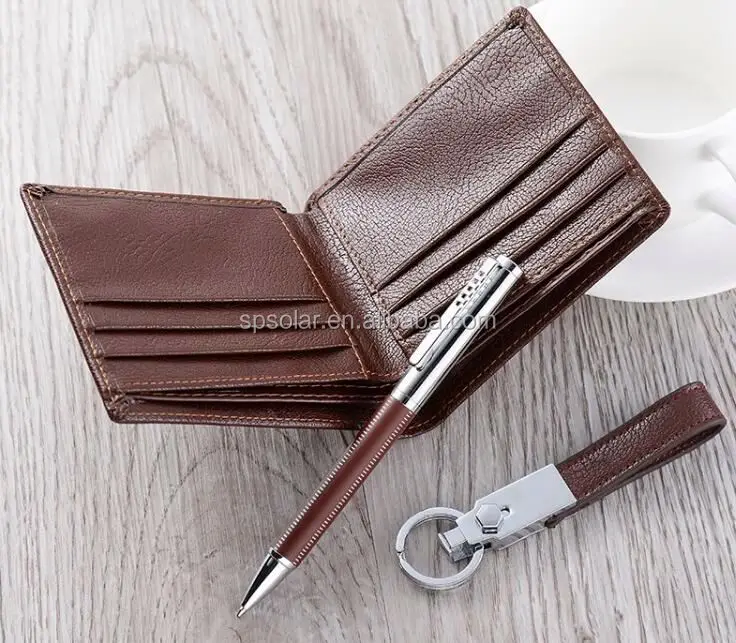 men watch set with keychain pen
