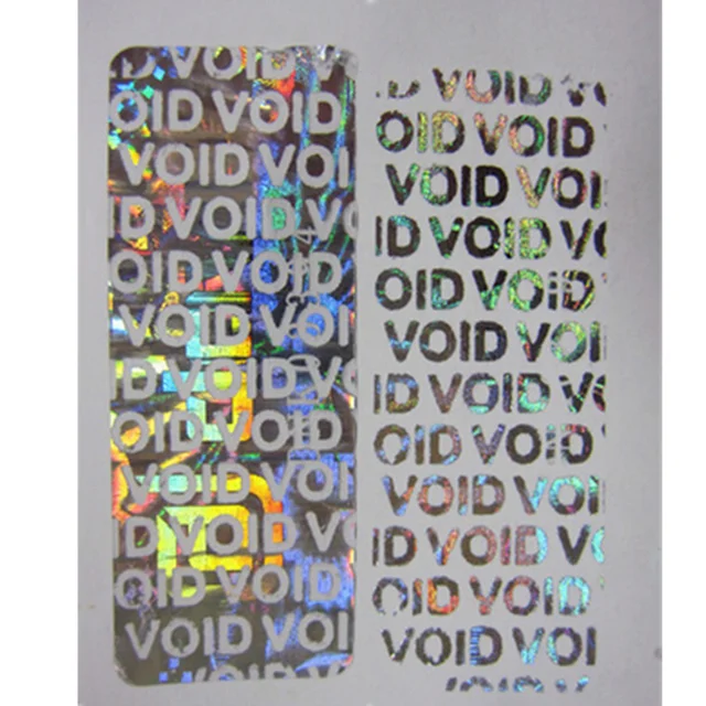 void holographic sticker