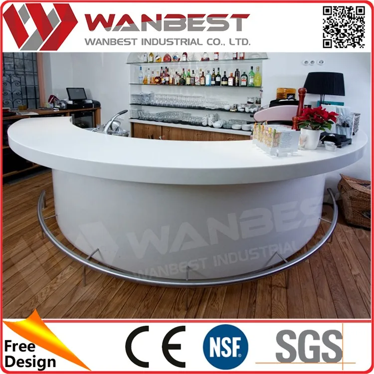 BC-018-half round bar counter white solid surface curved bar counter Circular Bar Counter.jpg