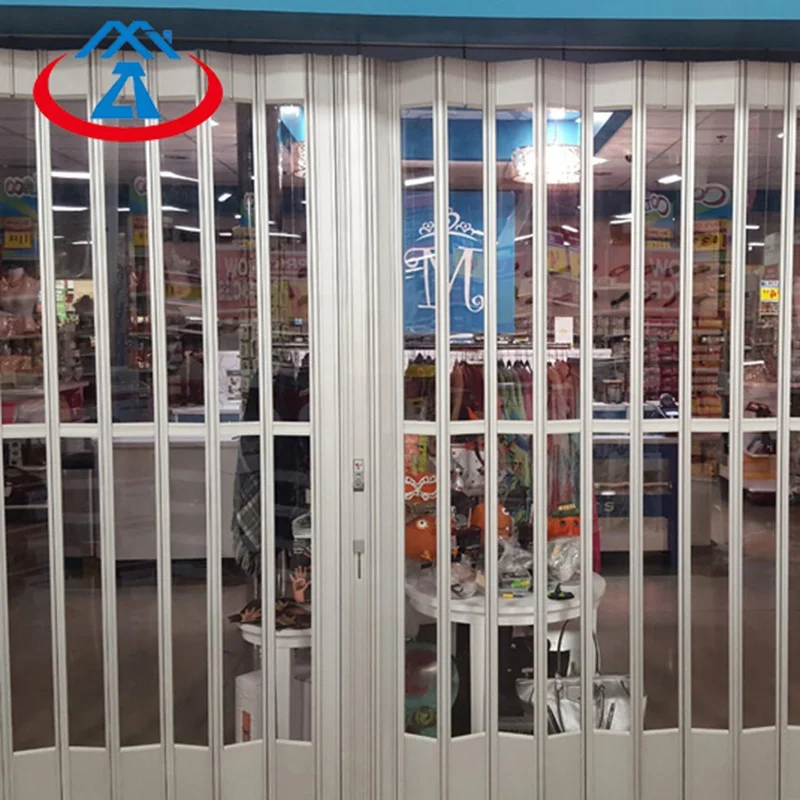 product-Zhongtai-Commercial transparent sliding folding polycarbonate door for shop-img-1