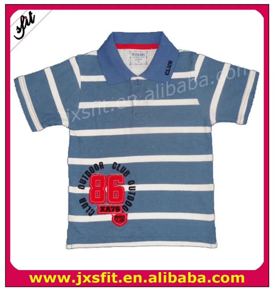 Summer Boys Clothes Cotton Embroidery Polo Shirt