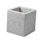 Cheap Small Hotel Grey Resin Soap Container