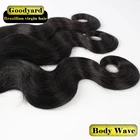 Virgin Malaysian Hair Weaving/weft Natural Wavy and Body Wave Human Hair Extensions