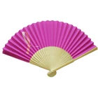 Customized Logo Printed Wedding Craft paper Hand Fan