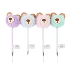 Ball Pen Pens Ball Point Pen Beifa BPKF607 Lovely Plush Material POM Ball Point Pen Cute Pen
