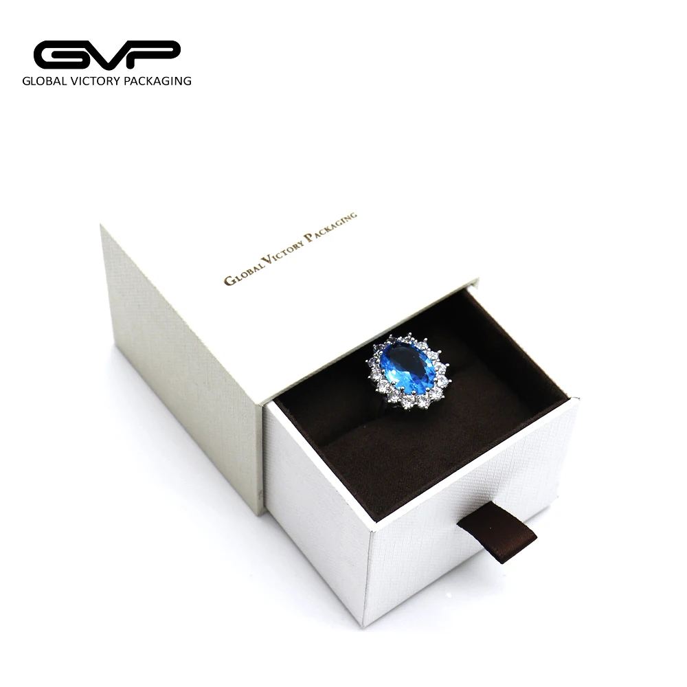 factory customized paper ring box high quality jewelry box for