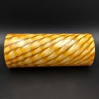 Special Craft Customized Blown Amber Glass Lamp Shade For Linghting