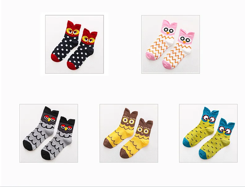 spring and summer new cartoon ladies cotton sock cute tube socks