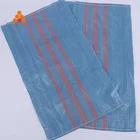 25kg 50 kg blue food packaging pp woven laminated plastic bag for feed