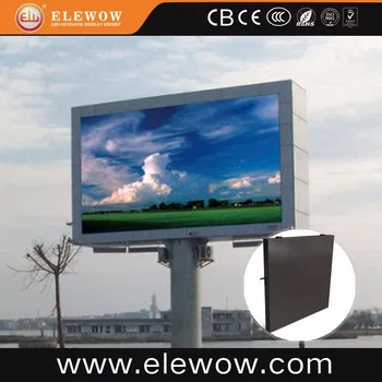 P6.67 outdoor Rohs full color video LED display board for 3D advertising