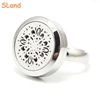 2017 NEW Trendy stainless steel Jewelry 20mm aromatherapy essential oils diffuser locket rings OEM pattern band ring for finger
