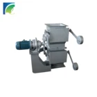 DN400 High Sealing Performance Electrical Powered Double Dump Valve For Storage Bin