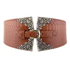 Alloy Belts Elastic Belt for 6.5cm Width PU Belts and Elastic Band Belt Connection with Metal Buckles for Ladies