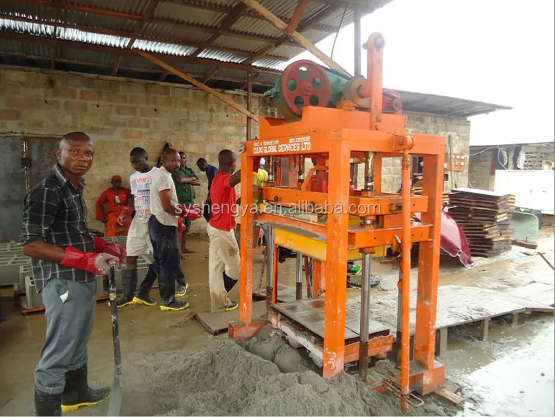 Qtj4-40手動プレスブロックを作る機械用アフリカ仕入れ・メーカー・工場
