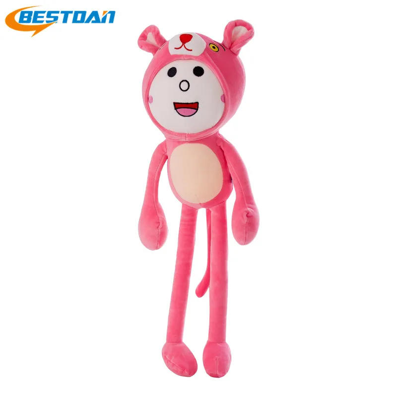 Bestdan bras longs doux dessin animé panthère rose jouets en peluche pour les enfants