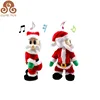 factory wholesale christmas santa Singing Electric plush stuffed Toy