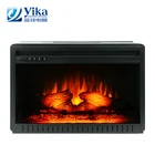 Electrical cast iron stove decorative wood burning fireplace insert