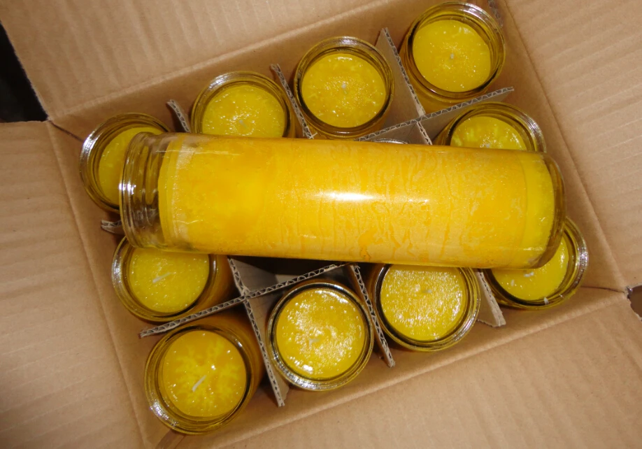 Oem Exported Religious Glass Jar 7 Day Candle Glass Oem Exported Religious Glass Jar 7 Day Candle Glass