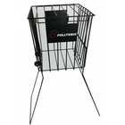 wheeled pop rack metal storage stand wire basket display for tennis ball