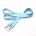 Custom Logo Neck Nylon Heated Transfer Printing Polyester Lanyard