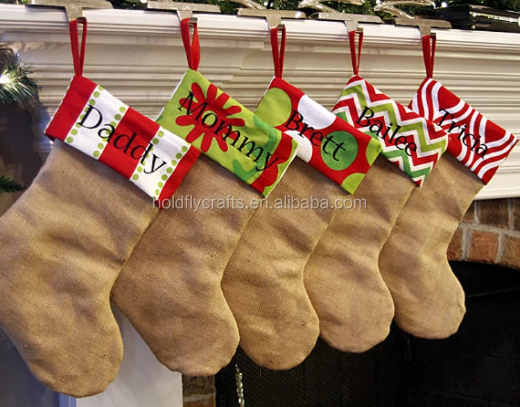 Wholesale Burlap Blank Christmas Stockings Buy Blank Christmas
