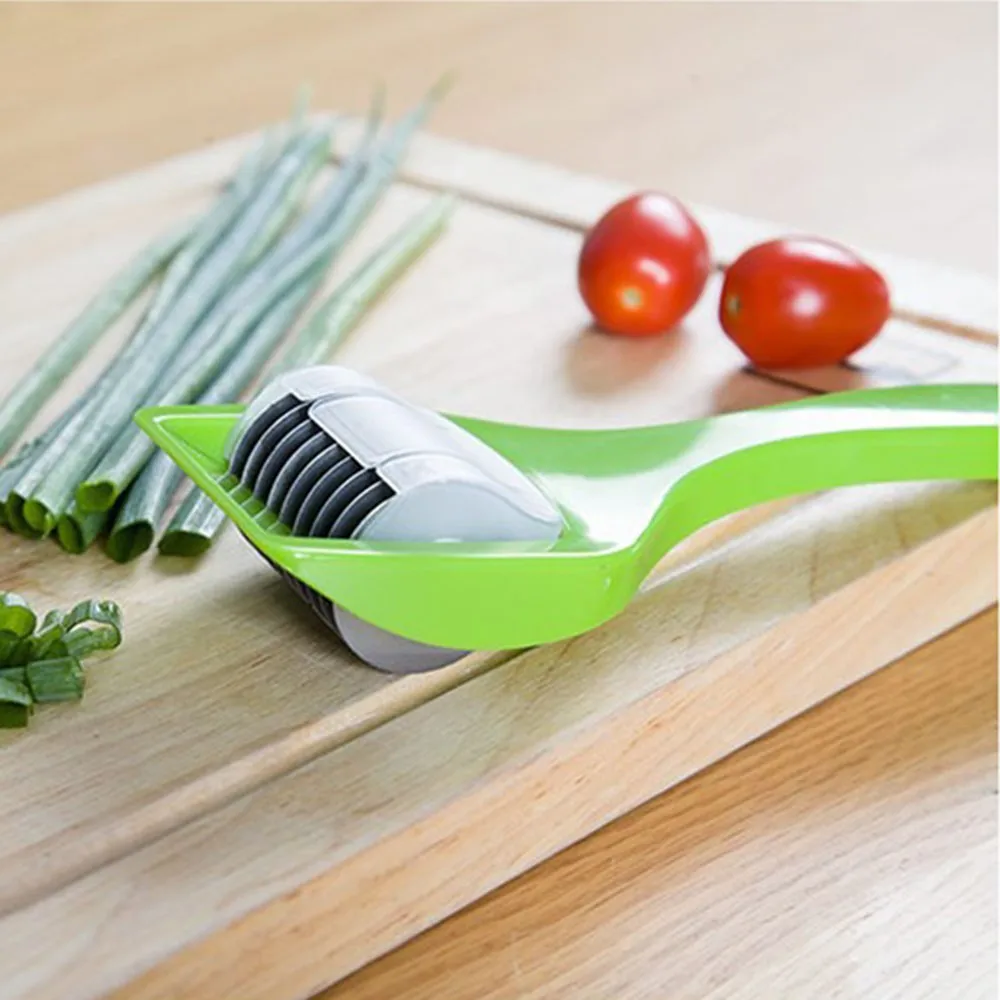 Vegetable Julienne Slicer Cutter Coriander Chopped Chopping Multi Chopper Sharp Scallion Slices Of Onion And Garlic Knife KC1130