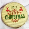 2018 Christmas Coin, Merry Christmas Happy New Year Santa Claus Gold Plated coin