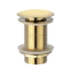 High quality Chrome Plating bath drain white copper bottle trap pop up no overflow waste