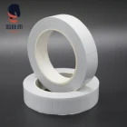 white double sided tissue transfer tape round & circles rolls stationery with gum solvent adhesive