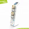 Custom made aluminum 100% polyester trade show display floor standing Tablet PC pos stand