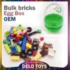best selling toys for child educational toy egg box ABS martial plastic building blocks DIY bulk bricks DE003