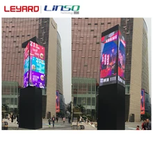 Triangle Horizontally Customized rotating led screen