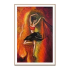 Abstract ballet girl dancer art oil paintings on canvas