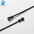 Mountable Head Cable Ties, Black Double Locking Cable Ties UV