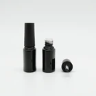 Migpack gel nail polish bottle fancy empty with brush and gold cap