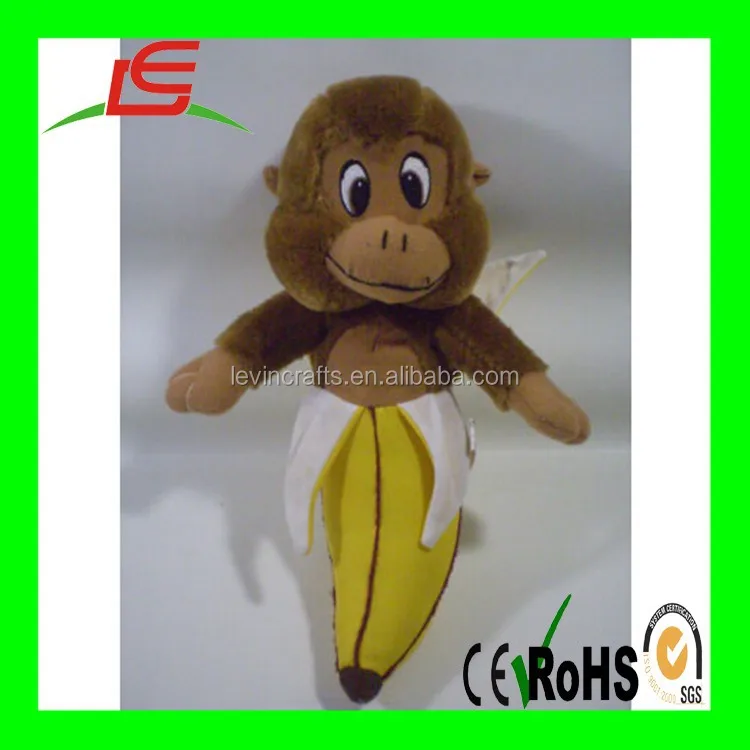 small brown banana monkey plush stuffed soft toys wholesale